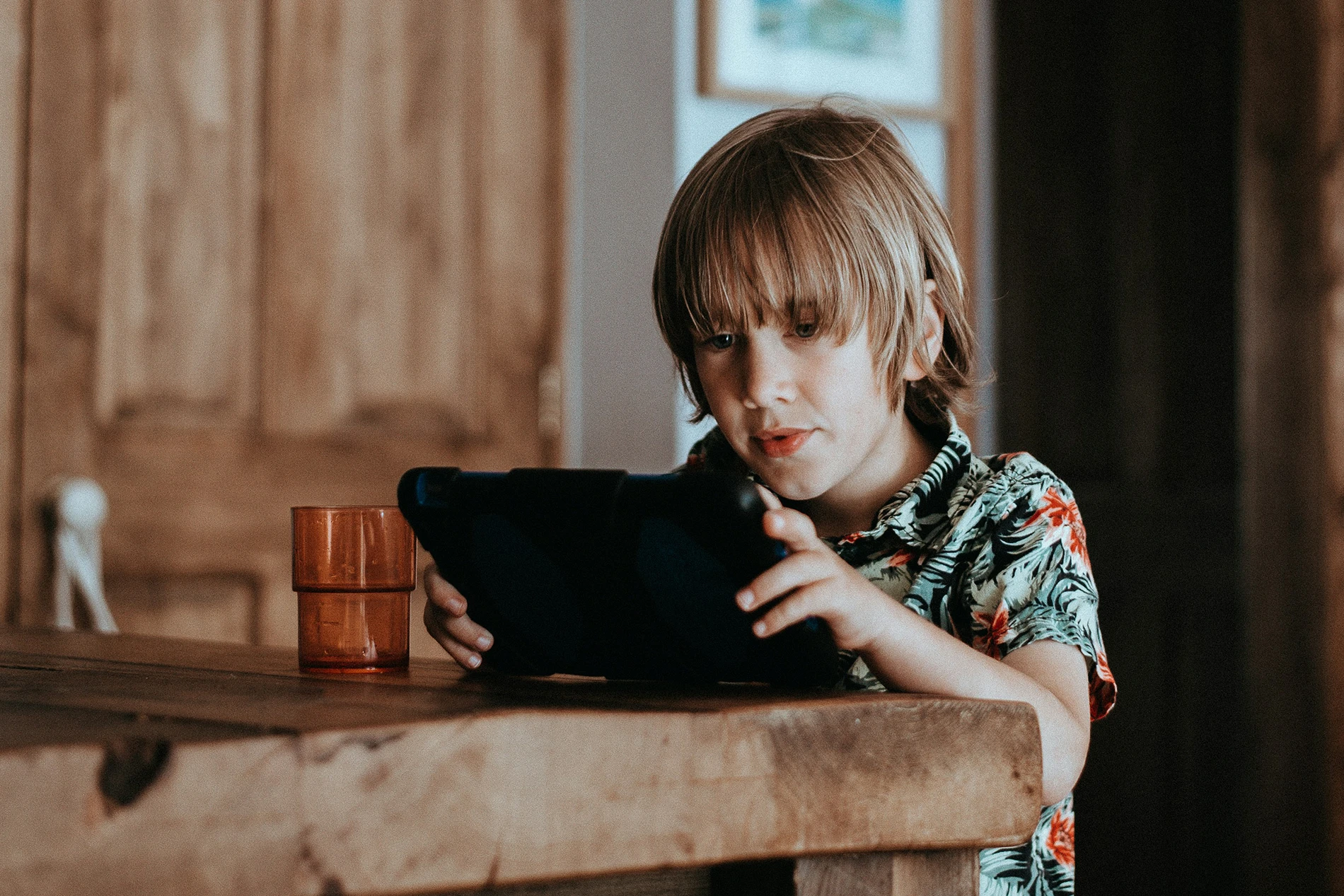 Kid On Computer