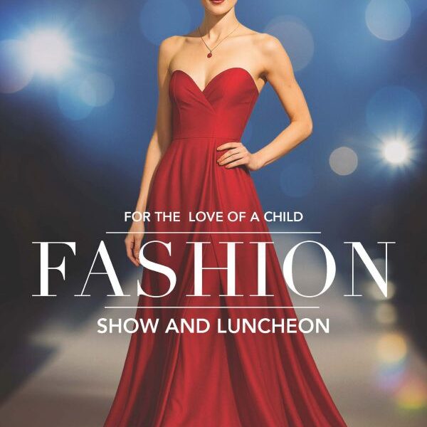 For the Love of a Child Fashion Show Model in Red Dress